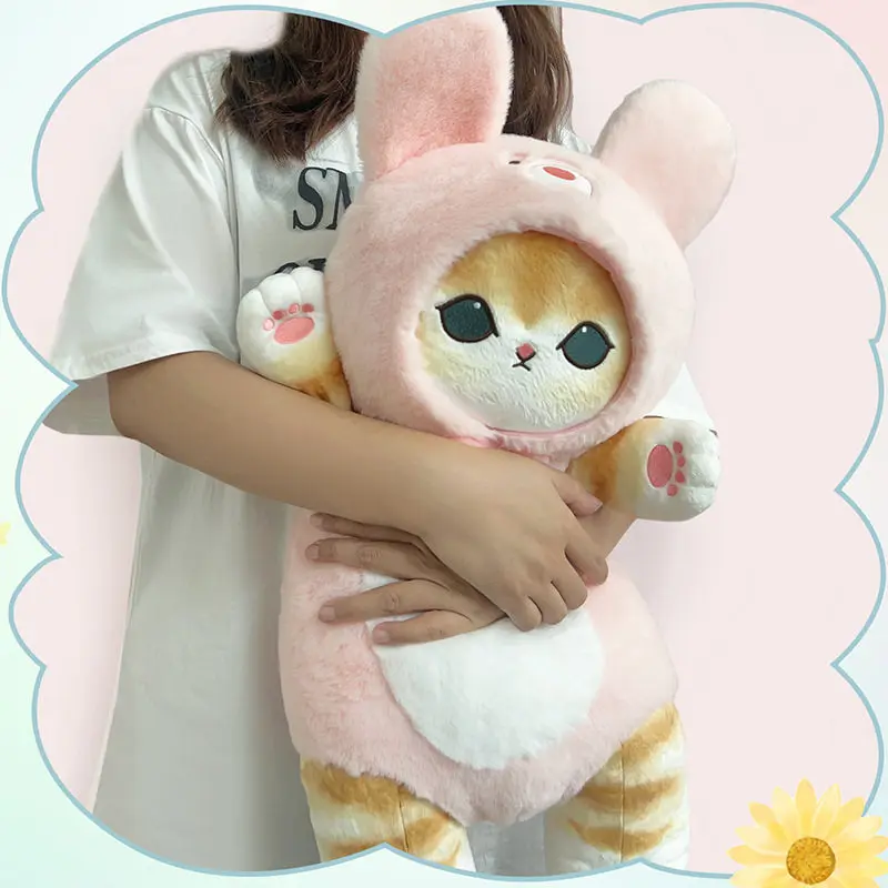 In Stock 50cm Mofusand Kawaii Cos Cat Kawaii Animal Plushies Cosplay Animals Panda Rabbit Plush Doll Surprise Gifts For Fans