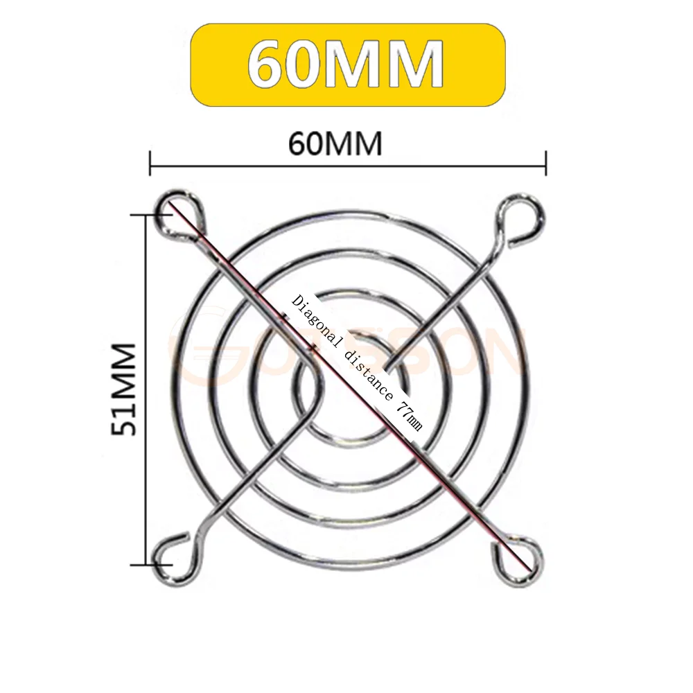 2PCS  Cooling Fan Guard Metal Grill Computer Cover Fan Grill 30mm 40mm 50mm 60mm 70mm 80mm 90mm 120mm 135mm 140mm 170mm 200mm