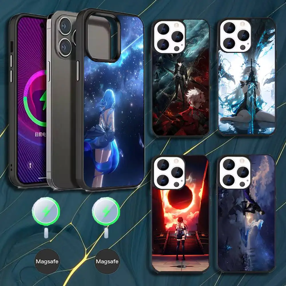 

Wuthering Waves new Game Phone Case For iPhone 16,15,14,13,12,11,Pro,Max,Plus,Mini,Magsafe,Magnetic Wireless Charging Case