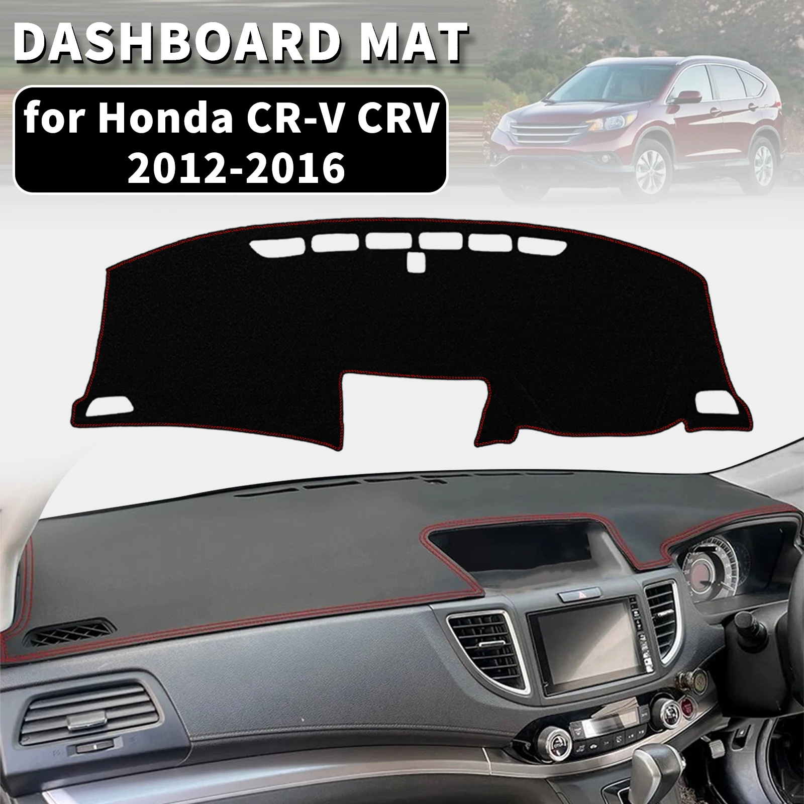 

for Honda CR-V CRV 2016-2012 Dashmat Dashboard Cover Dash Mat Anti-UV Sun Shade Carpet Pad Car Styling Accessories Protector