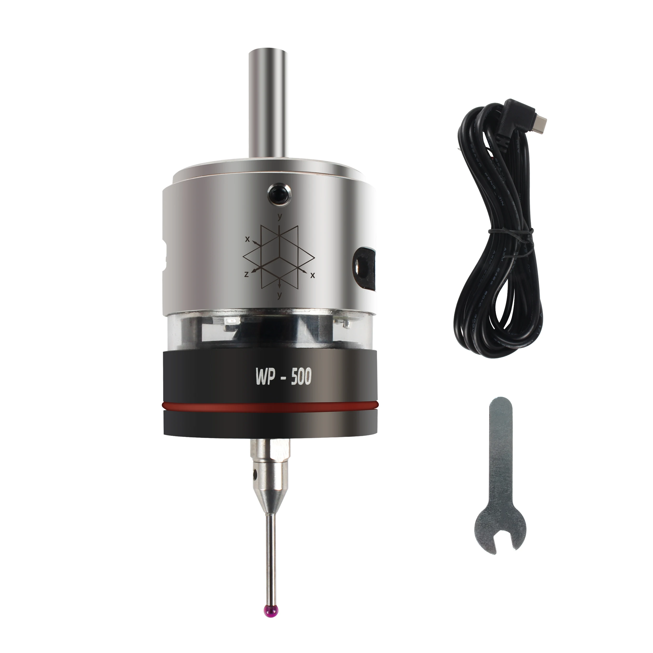 WP‑500 CNC 3D Touch Probe 0.001mm High‑Accuracy Wired Edge Finder 3‑Axis Sensor for Milling Machine
