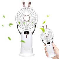 Portable Neck Fan Pocket Handheld Mini USB Fan With Digital Display Rechargeable Portable Table Fan Camping Fan For Camping