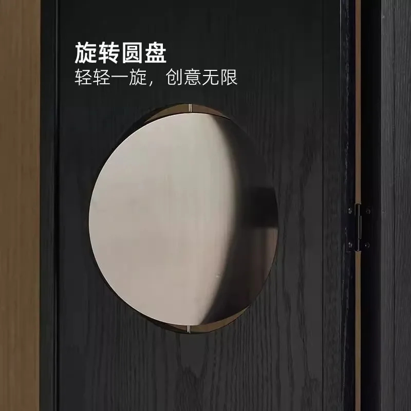 Full moon screen movable modern simple entry living room entrance partition light luxury high-end bedroom folding screen
