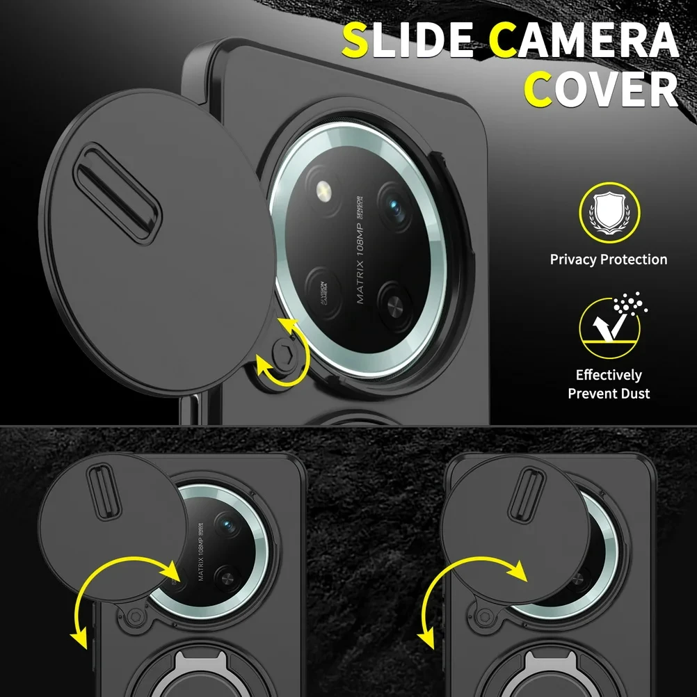 For Honor Mgaic 7 Lite X9C Case Armor Slide Camera Lens Protection Phone Case For Redmy Note14 Note14pro Plus 5G Back Cover - Image 5