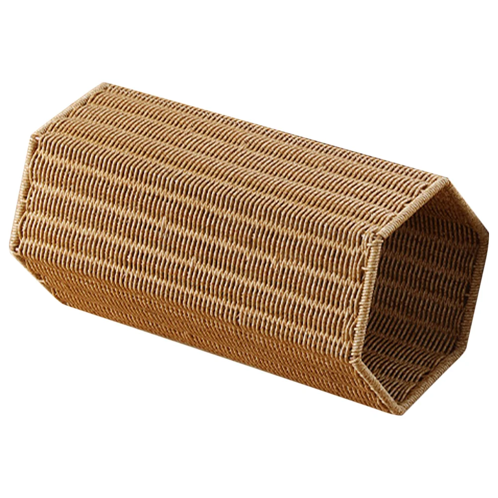 

Imitation Rattan Umbrella Stand Bucket Home Storage Basket for Holder Entryway Exquisite Craftsmanship Plastic Durable