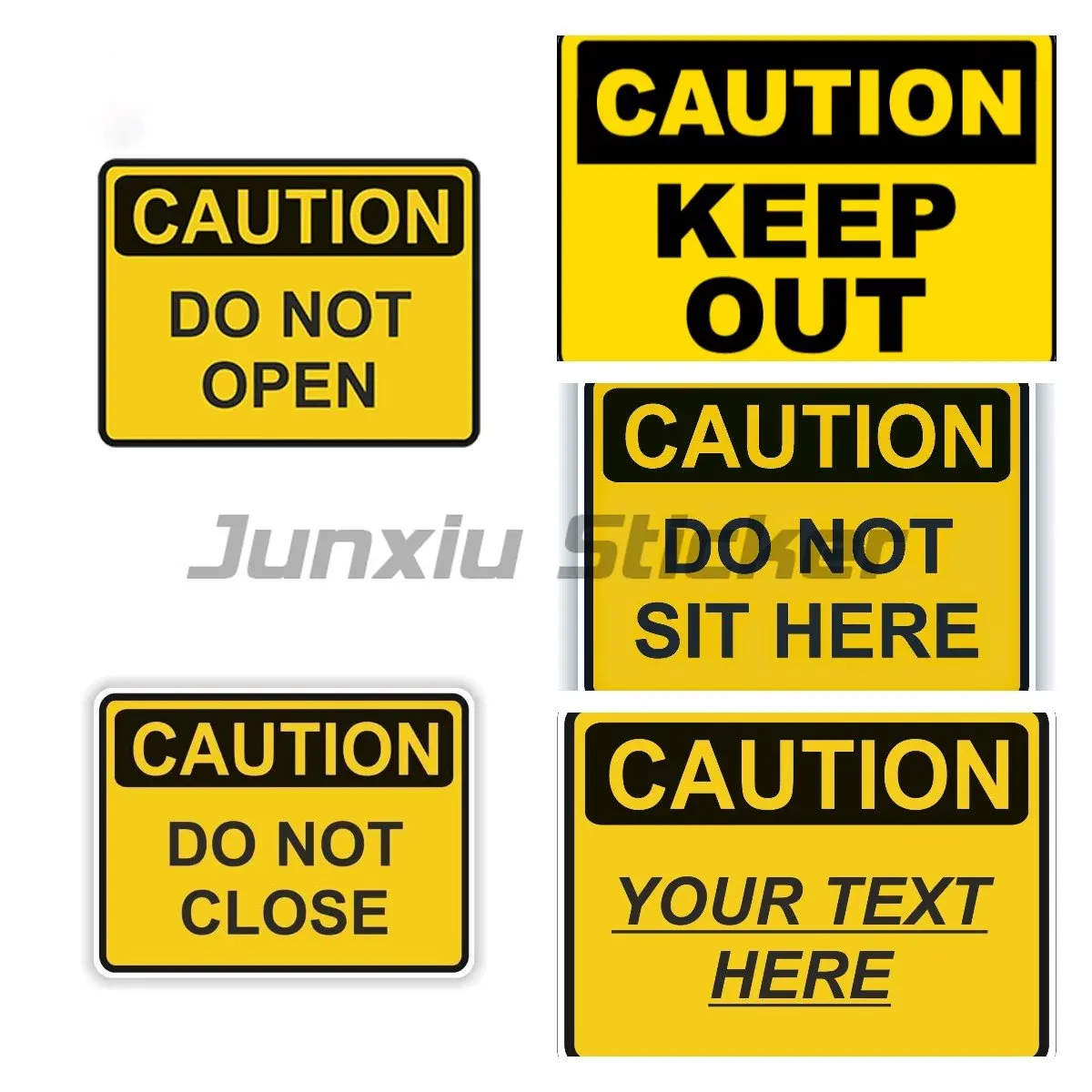 Don't Knock At The Door Do Not Open Caution Sticker Warning Danger Safety Sign Bumper Valve Decal Waterproof Car Styling