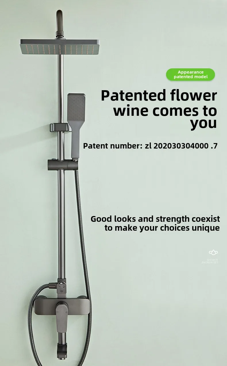 Bathroom Shower Full Set Space Aluminum Bathroom  Toilet  Set