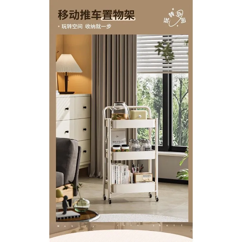 Foldable Floor-to-Ceiling Multi-Layer Shelves Kitchen Storage Organizer Bathroom Space Saver Wall-Mounted Rack