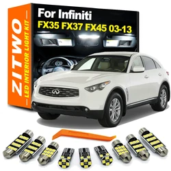 ZITWO Complete LED Interior Dome Map Light Kit For Infiniti FX35 FX37 FX45 FX50 FX30d 2003- 2010 2011 2012 2013 Car Accessories