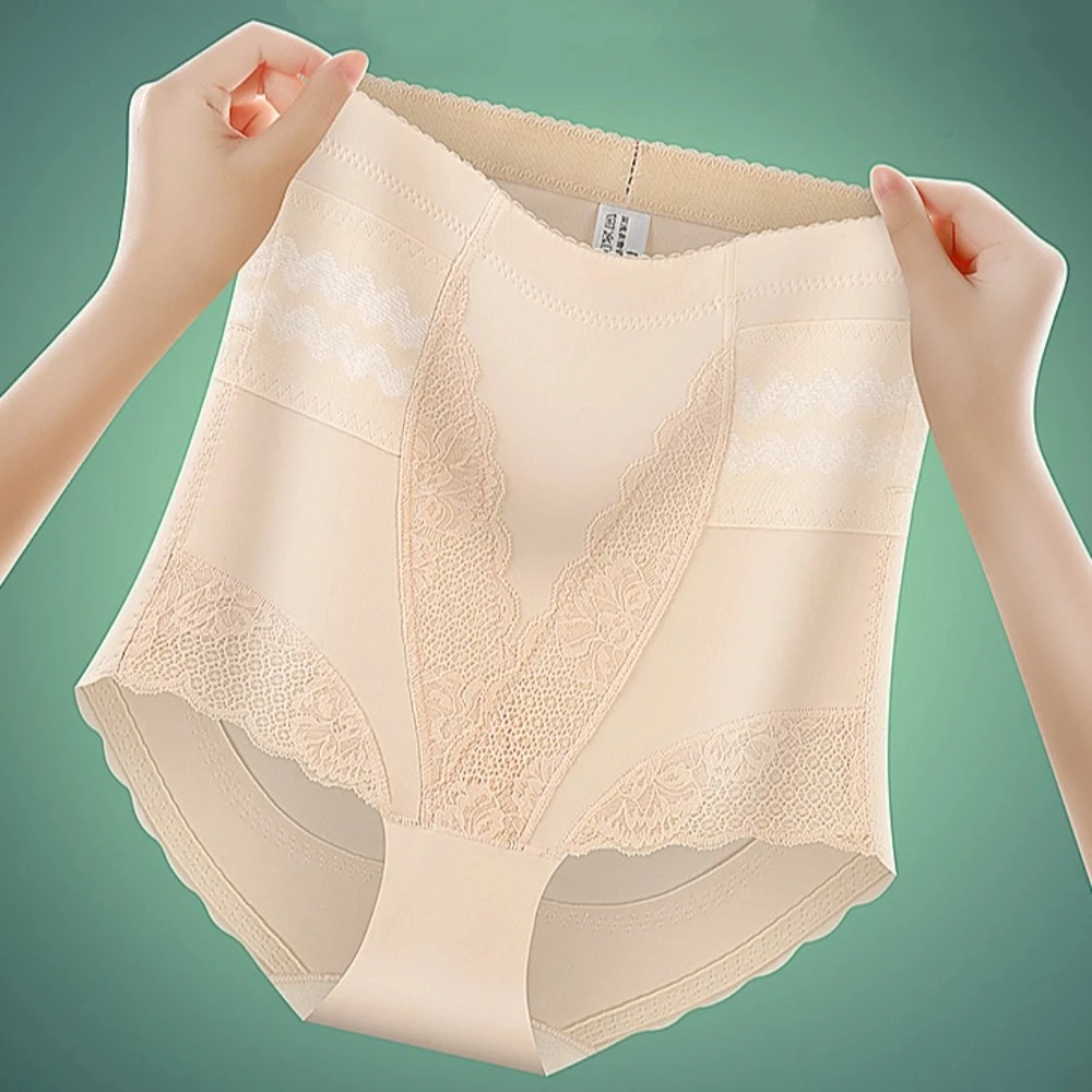 

High Waist Postpartum Body Shaper Flowers Shapewear Butt Lifter Briefs Waist Trainer Belly Contracting Tummy Control Underwear