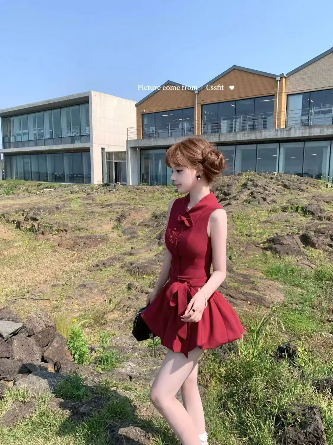 Vestidos sem mangas das mulheres para a mulher festa de casamento primavera boêmio crochê bloqueio apliques em camadas fofo a linha piquenique elegante