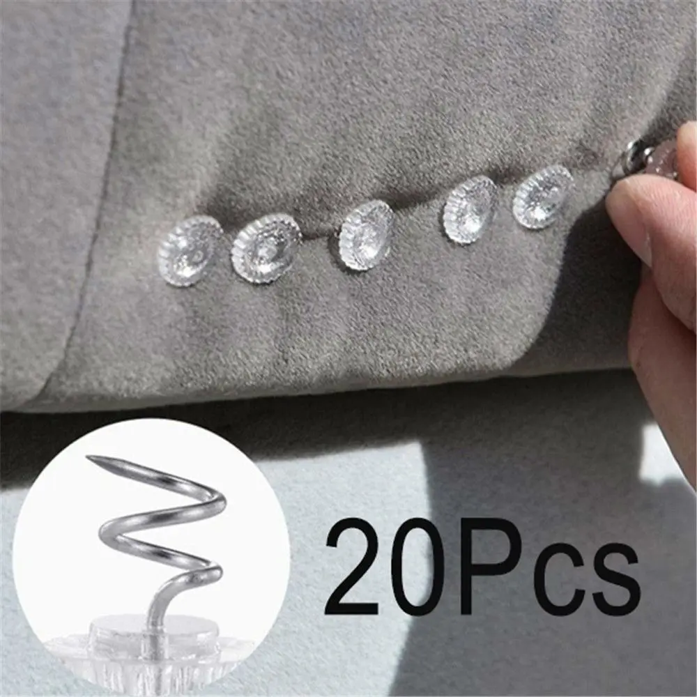 

20Pcs Transparent Sofa Cushion Hardware Blankets Cover Wrench Pins Fixed Fixing Nail Grippers Holder Fastener