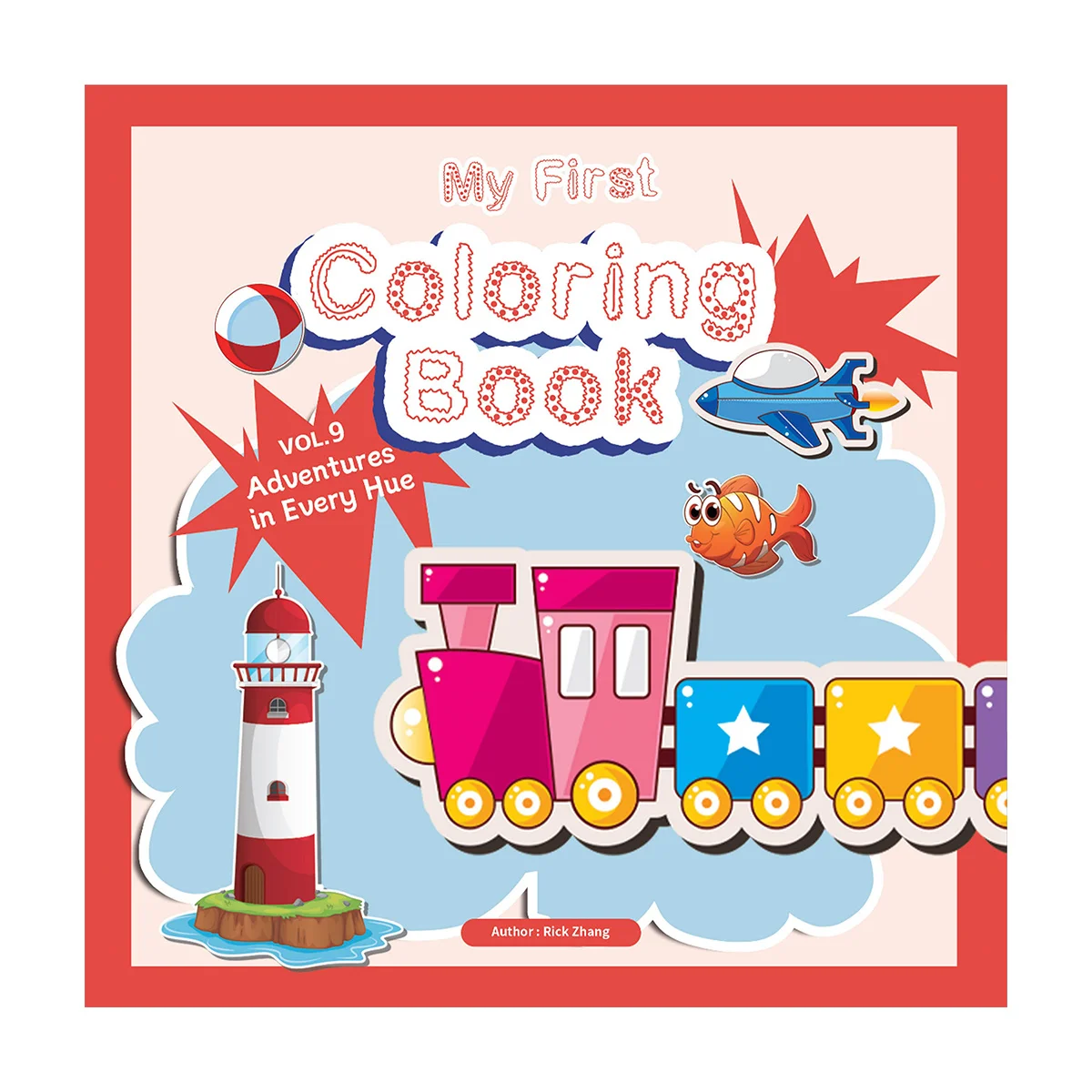 Fun Coloring Book for Kids, Easy-to-Use, Creative, and Entertaining Drawing Activity