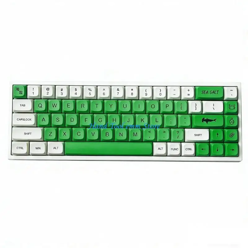H37F 17Pieces PBT Keycap XDA Profile DYE SUB Keycap For Cherries Switches Mechanical Keyboard 61 SK61 TKL87 108