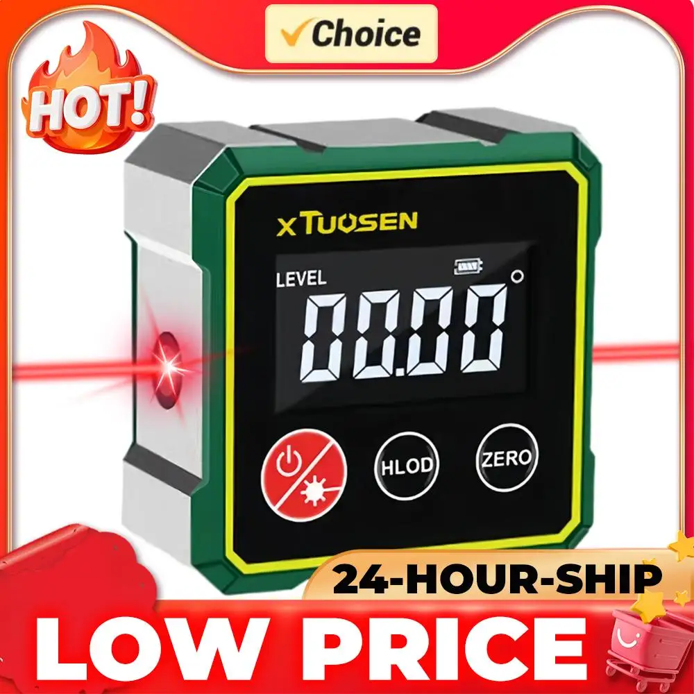 

Магнитный угломер с ЖК-подсветкой, измерительный инструмент для измерения угла наклона, для деревообработки, настольных пил, металлообработки