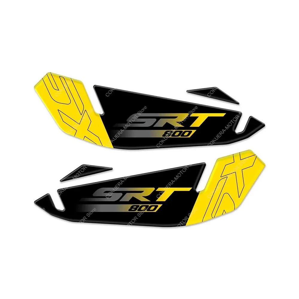 Side Protection Sticker For QJ Motor SRT 800 SX 2024 Motorcycle 3D Epoxy Resin Protective Sticker