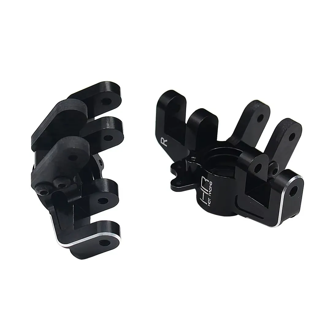 ホットレーシングアルミニウムフロントステアリングスピンドル、カーボンファイバーステアリングアーム付き、ロシ1:10バハレイ2.0用