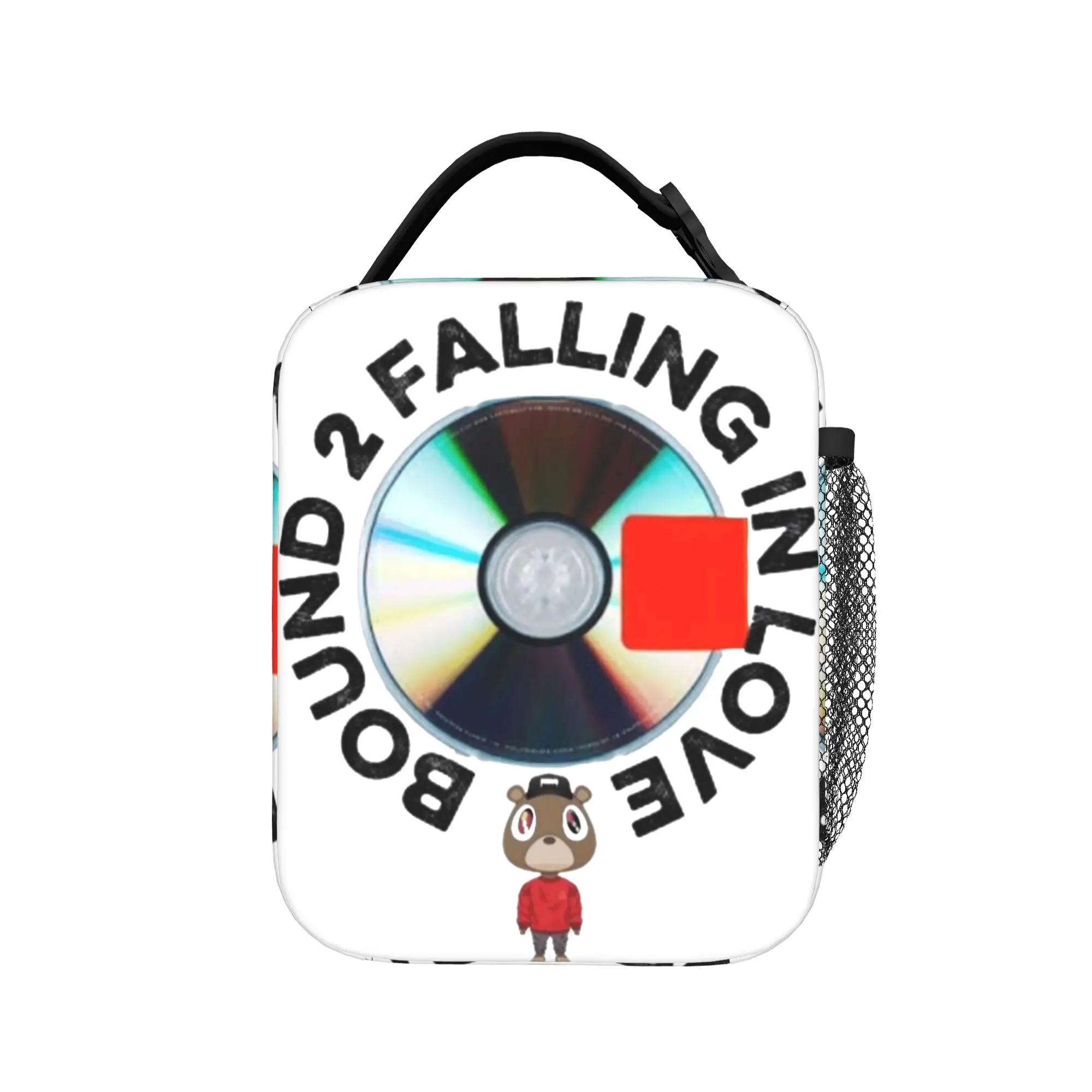 Bound Falling in Love Insulated Lunch Bag Kanye West Hip Hop Rapper Meal Container Cooler Bag Lunch Box Tote Picnic Men Women
