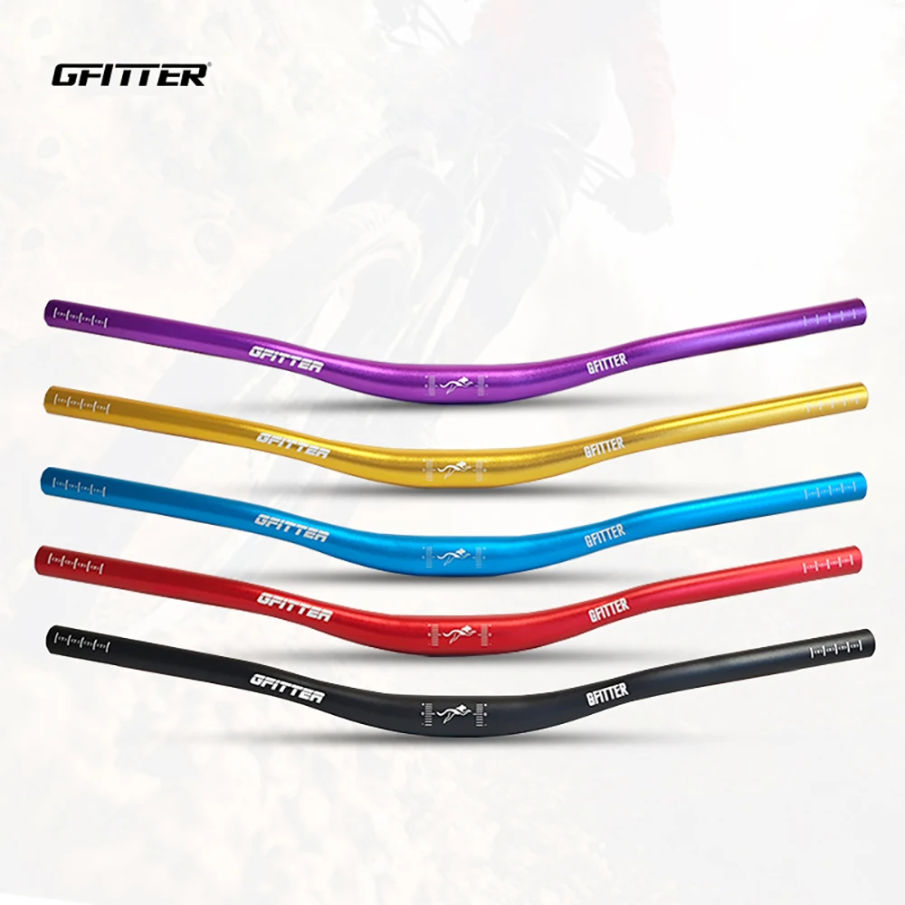 

GFITTER Mountain Bike Aluminum Alloy Handlebar 620/720/780mm Bicycle Parts Special Nose Up Crossbar for Cycling Equipment