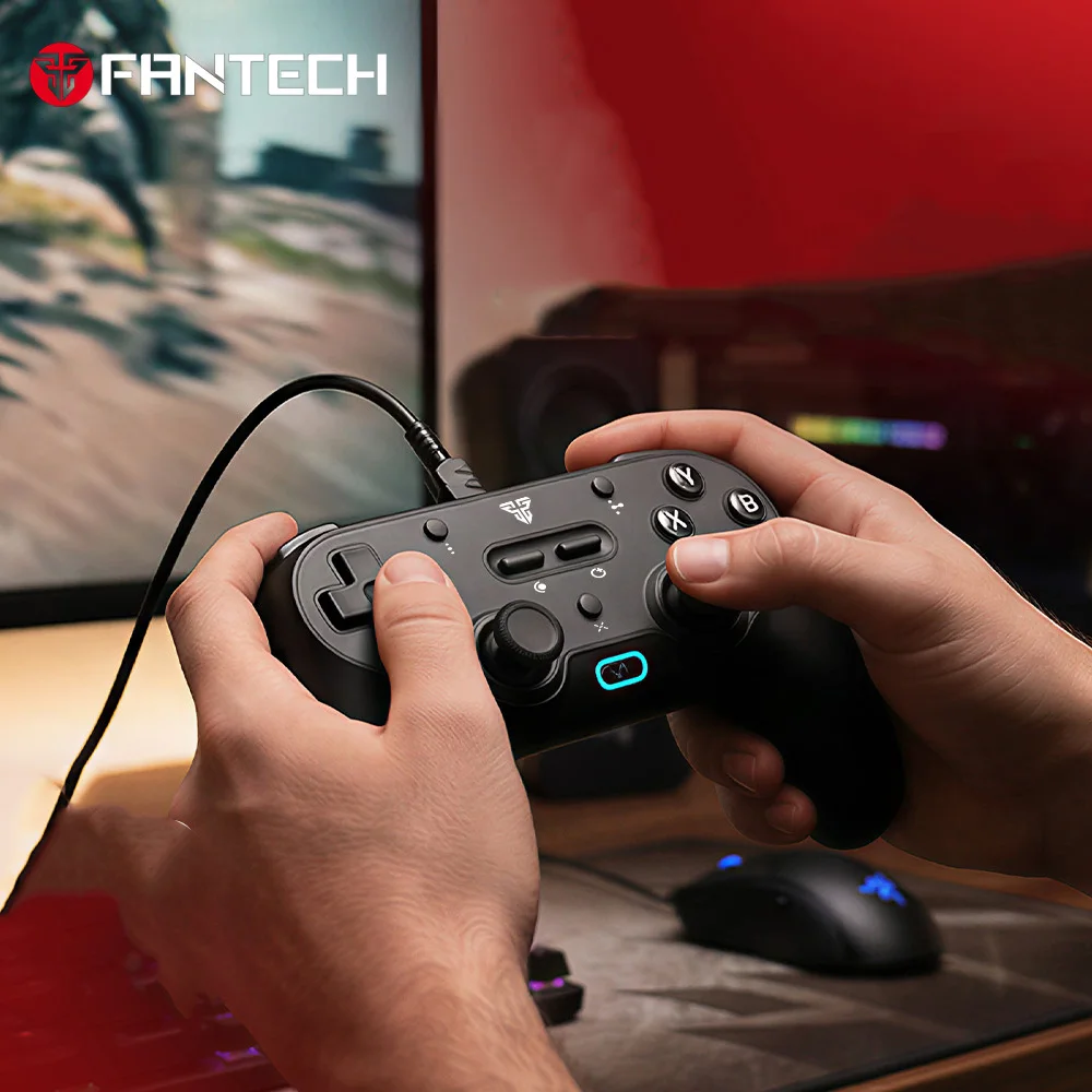 FANTECH EVO GP17 ゲーミングマルチプラットフォームゲームパッド。Switch2用Cボタン、ホール効果スティック、トリガーを搭載。有線接続のゲーミングゲームパッド。