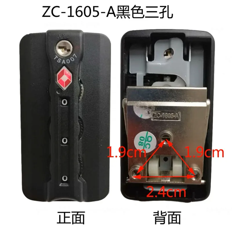 ZC-1605-A ZC-1605-B Combination Padlock For Travel Luggage Suitcase Code Lock TSA Password Lock Fixed Anti-Theft Code Lock