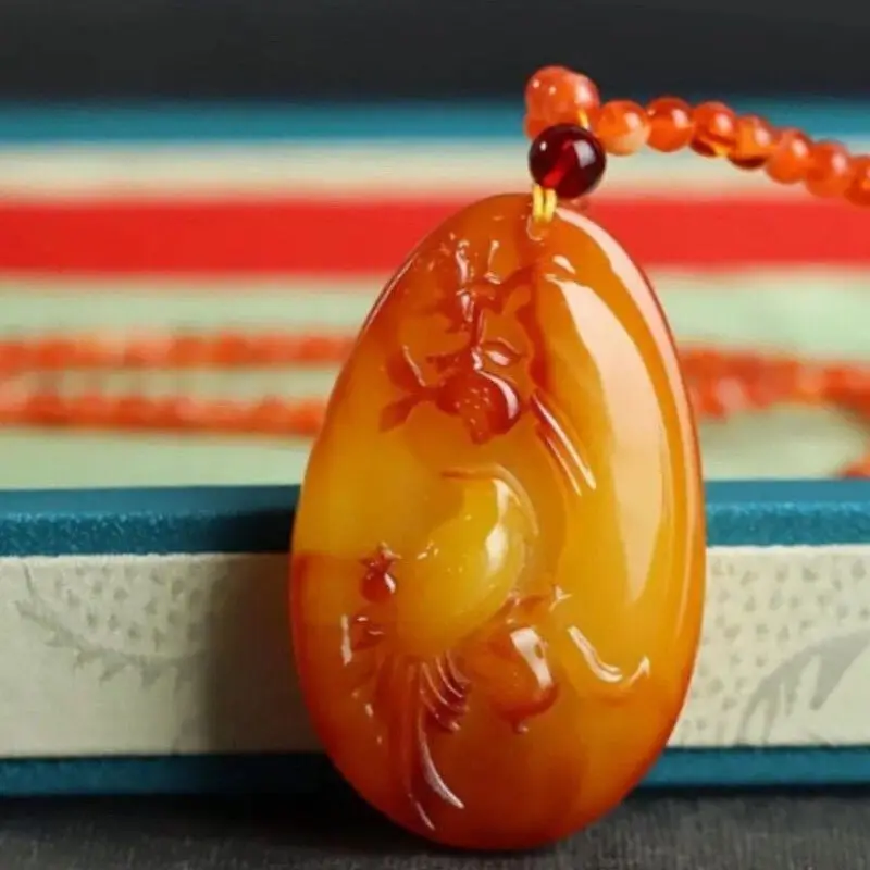 Classic Retro Ethnic Style Second-generation Beeswax Handicraft Pendant, Unisex Daily Jewelry
