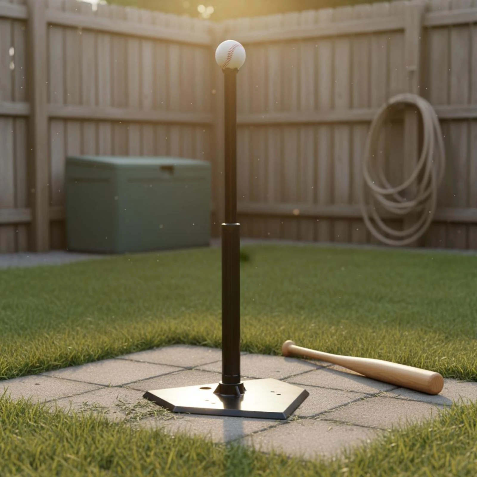 Baseball Tee Stable Base Softball Batting Tee Batting Practice Stand Portable Sports Training Gear Heavy Duty for Young Players