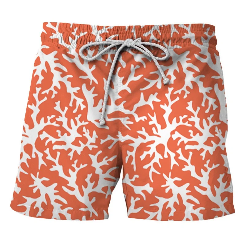 Shorts de plage décontractés à rayures graphiques pour hommes, pantalons courts de vacances hawaïens, maillots de bain College en 3D, troncs de planche, shorts de glace pour femmes, 2023