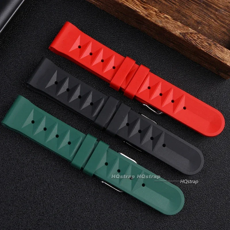 20mm 22mm Rubber Watch Band for Seiko Soft Rubber Watch Strap Waterproof Replacement Universal Watchbands Mens Diver Sports Band image 3