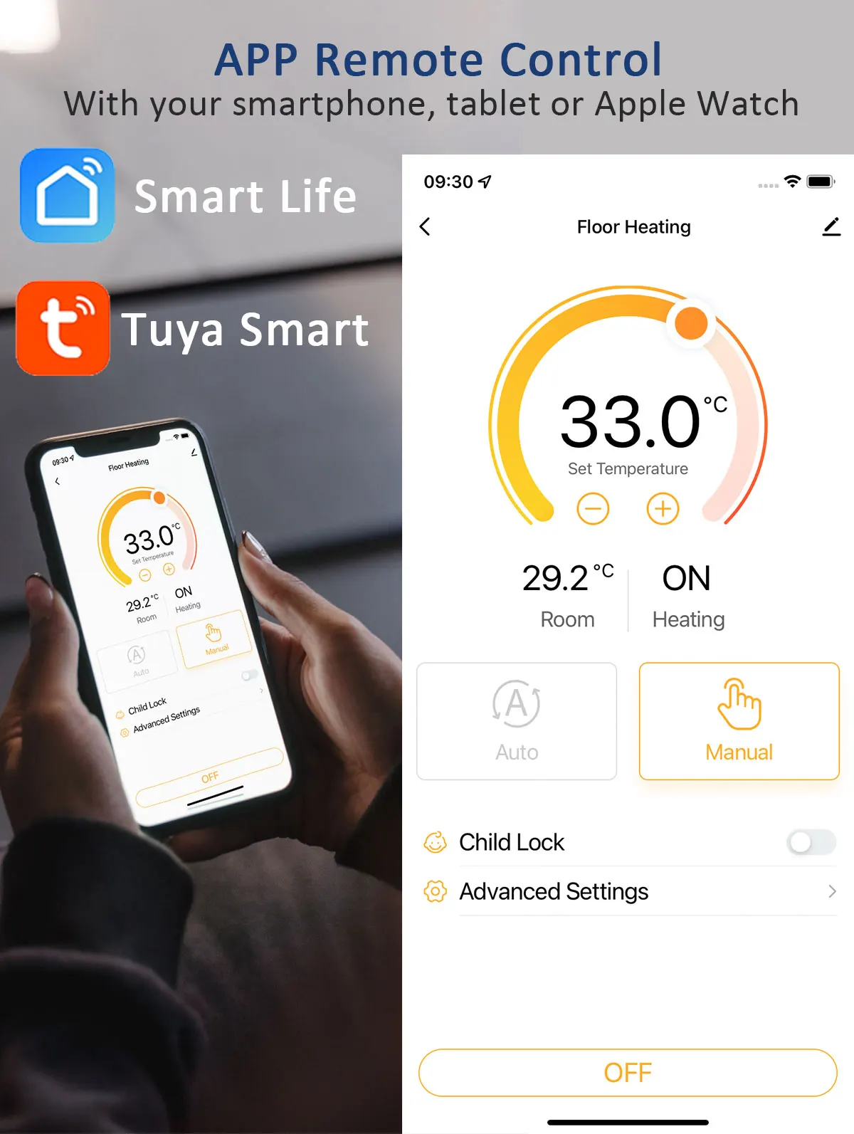 Tuya RF433 termostato inalámbrico caldera de Gas WiFi inteligente controlador de temperatura remoto regulador de calefacción de suelo Alice Alexa