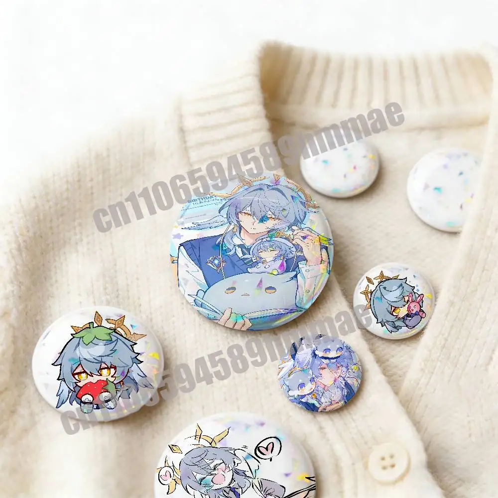 For Emblem Round Pins Insignia Badge Cover Brooch Button Hats Sunday H-Honkai Star Rail Decoration 32mm