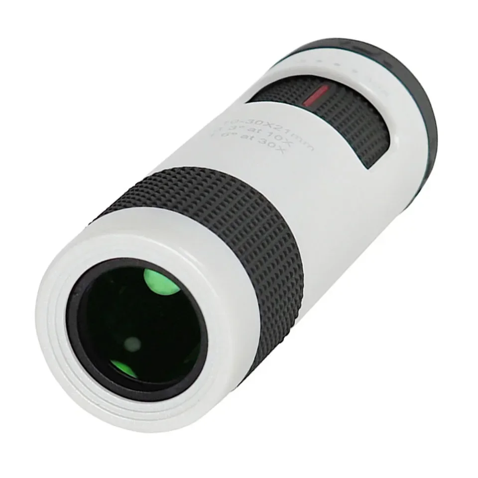 LUXUN 10-30x21 Portable Mini 10-30X Zoom Monocular Telescope Powerful Monoculars Spotting Scope for Camping Tourism