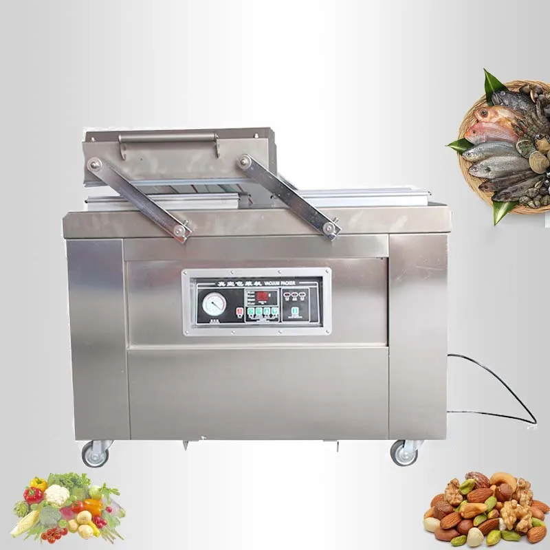 Local specialty dried fruit food double chamber vacuum packaging machine suction sealing machine