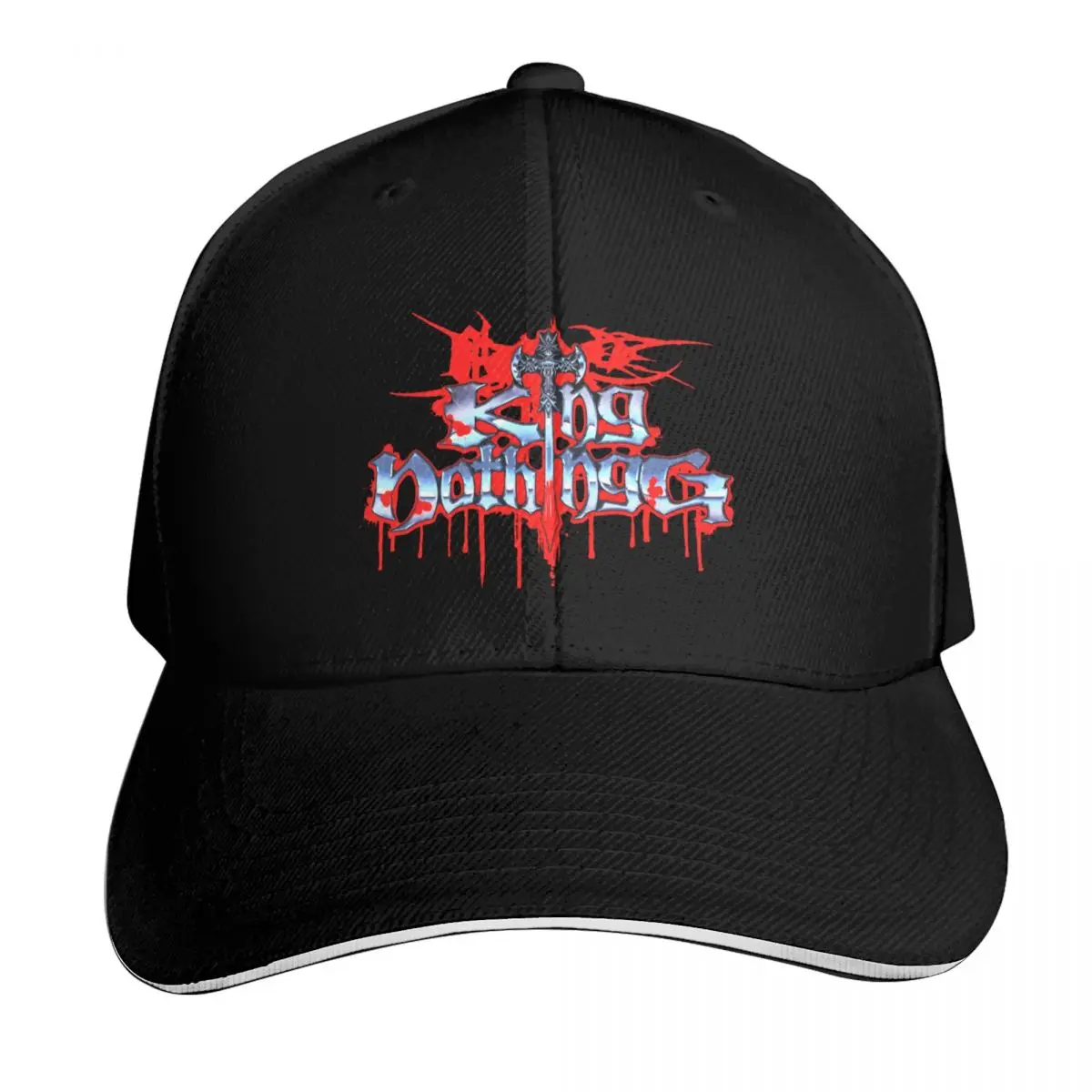 bladee Cold Visions KING NOTHINGG Baseball Cap Streetwear Hip Hop Trendy Vintage Retro Embroidered Lightweight Packable