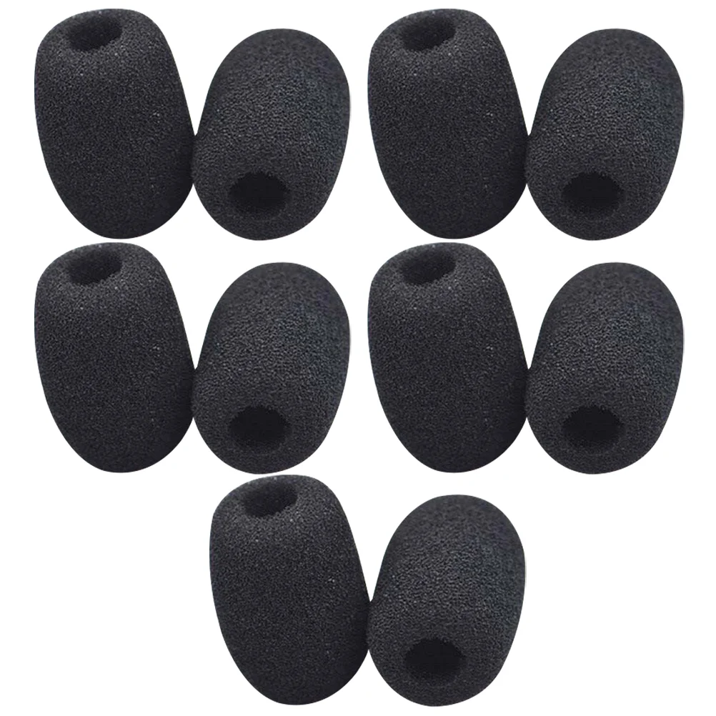 

10 Pcs Lapel Headset Microphone Windscreen Cover Dust Shield Covers Headwear Windshield