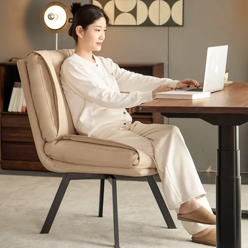ee-Light Luxury Computer Chair Comfortable Home Creative Study Office Chairs Nordic Soft Pack Rotatable Sofa Back Leisure Chairs