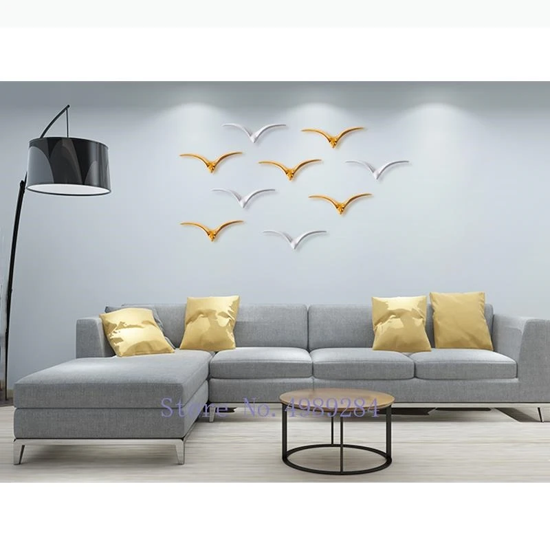 Ceramics Pendant Three-dimensional Little Bird Background Wall Decoration Wild Wall Decoration Modern Home