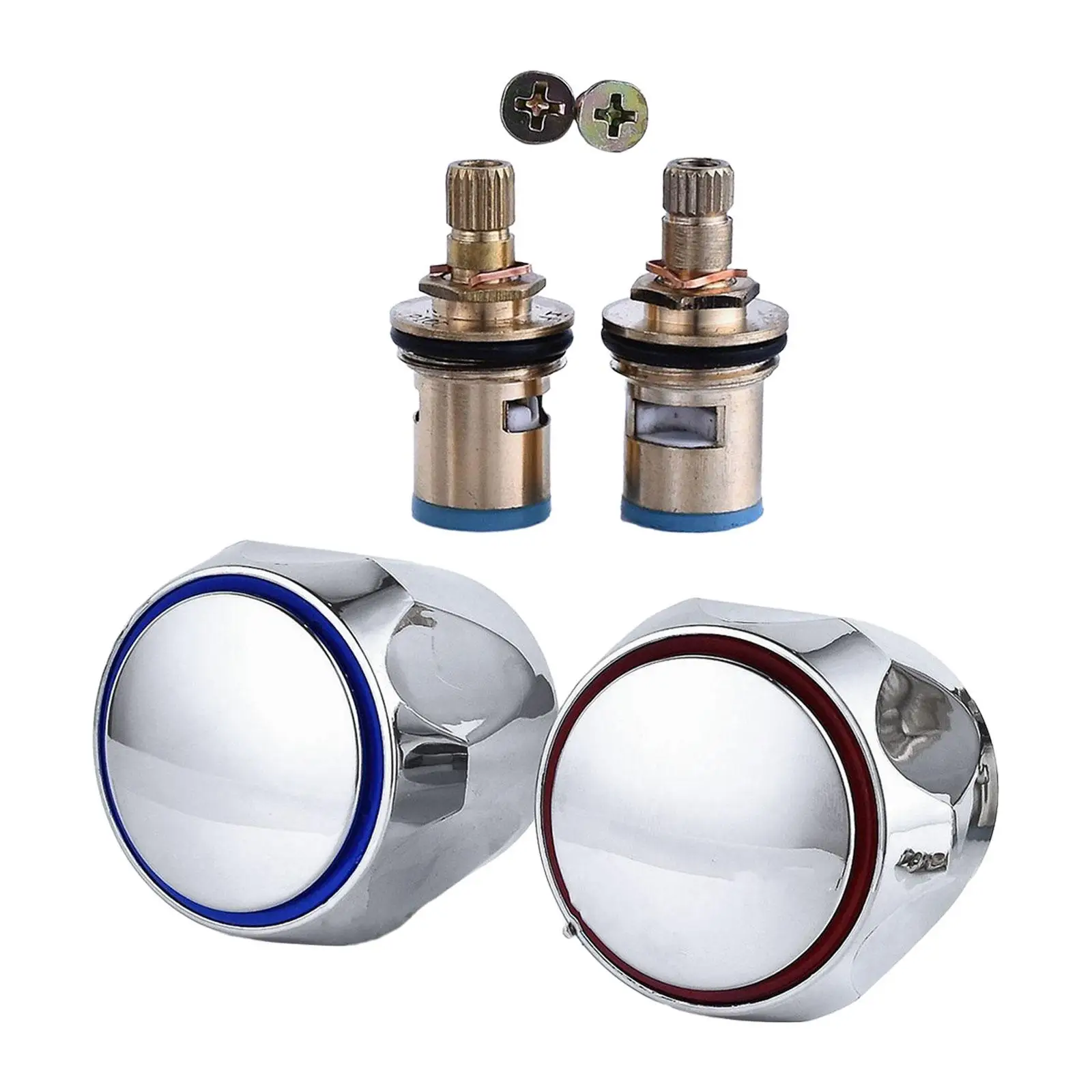 

Faucet Andles for Tub 2Pcs Tap Handle Faucet Bathtub Faucet Rebuild Kit Shower Knob Replacement Kitchen Sink Knob 1/2inch