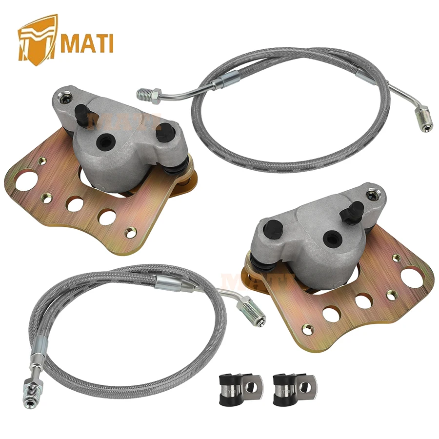 

MATI Front Brake Calipers & Hose Lines for 2001-2004 Polaris Sportsman 400 500 600 700 Magnum 500 330 Xpedition 425 Xplorer 400