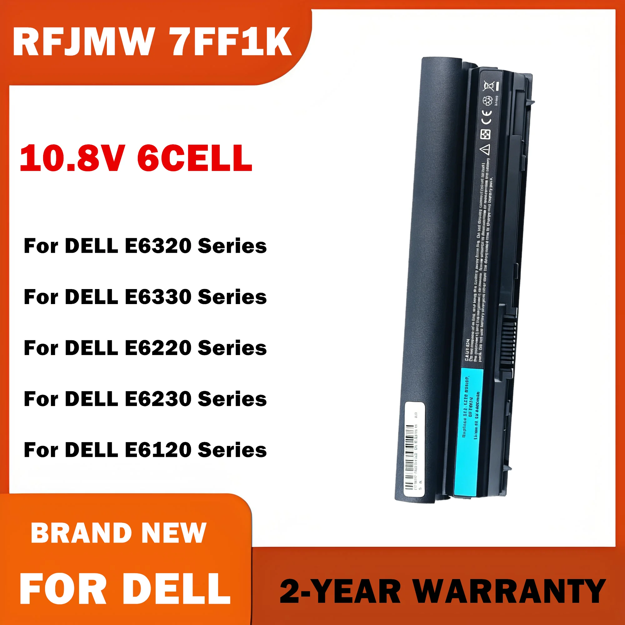 Laptop Battery For DELL E6320 E6330 E6220 E6230 E6120 RFJMW FRR0G KJ321 K4CP5 J79X4 RFJMW P7VRH 7FF1K