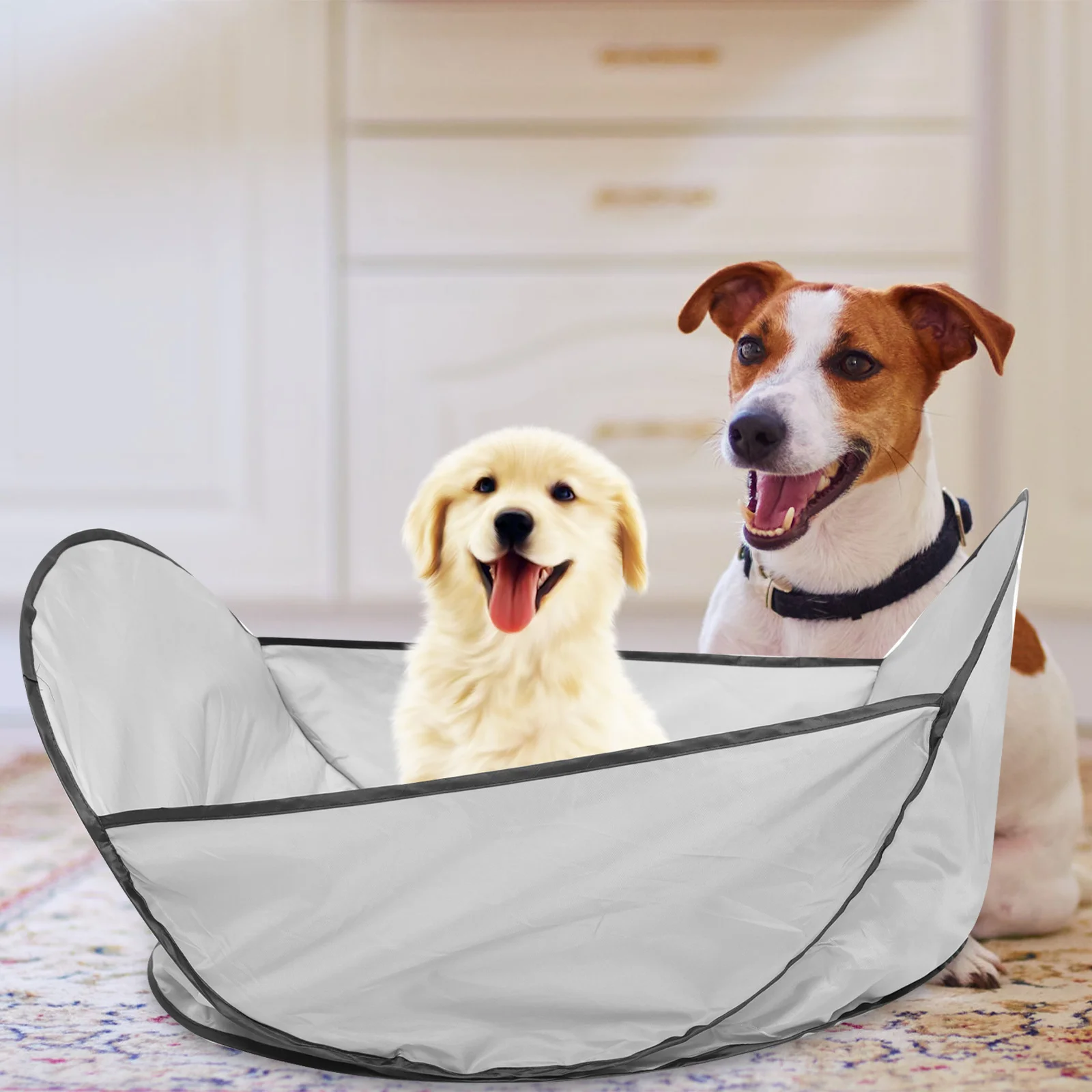 

Pet Shearing Bib Portable Foldable Waterproof Haircut Bib Hair Collecting Storage for Dog Cat Hair Container for Pet