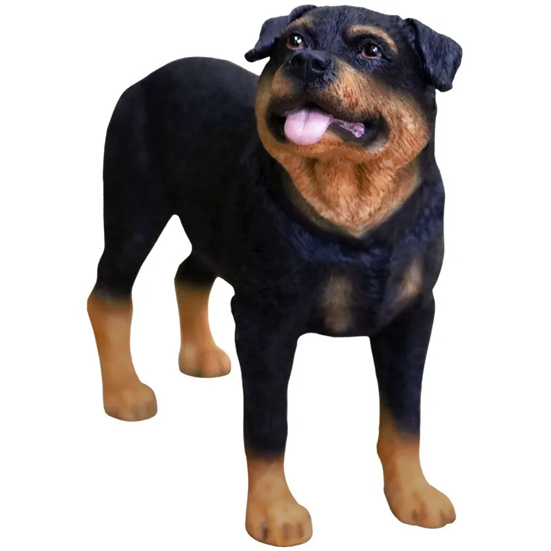 

Model play Rottweiler simulated dog model desktop crafts car ornaments creative gift figure collection