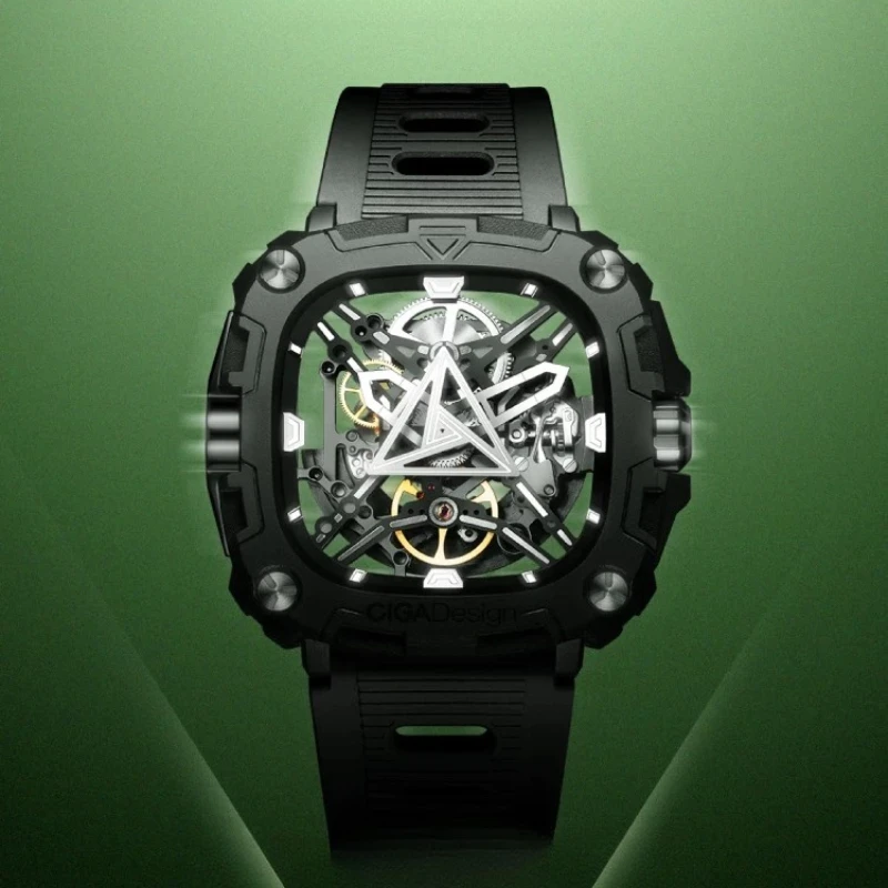 Eye of Energy Mechanical Watch Double-sided Skeleton Men's Watch Back-to-School Season Gift