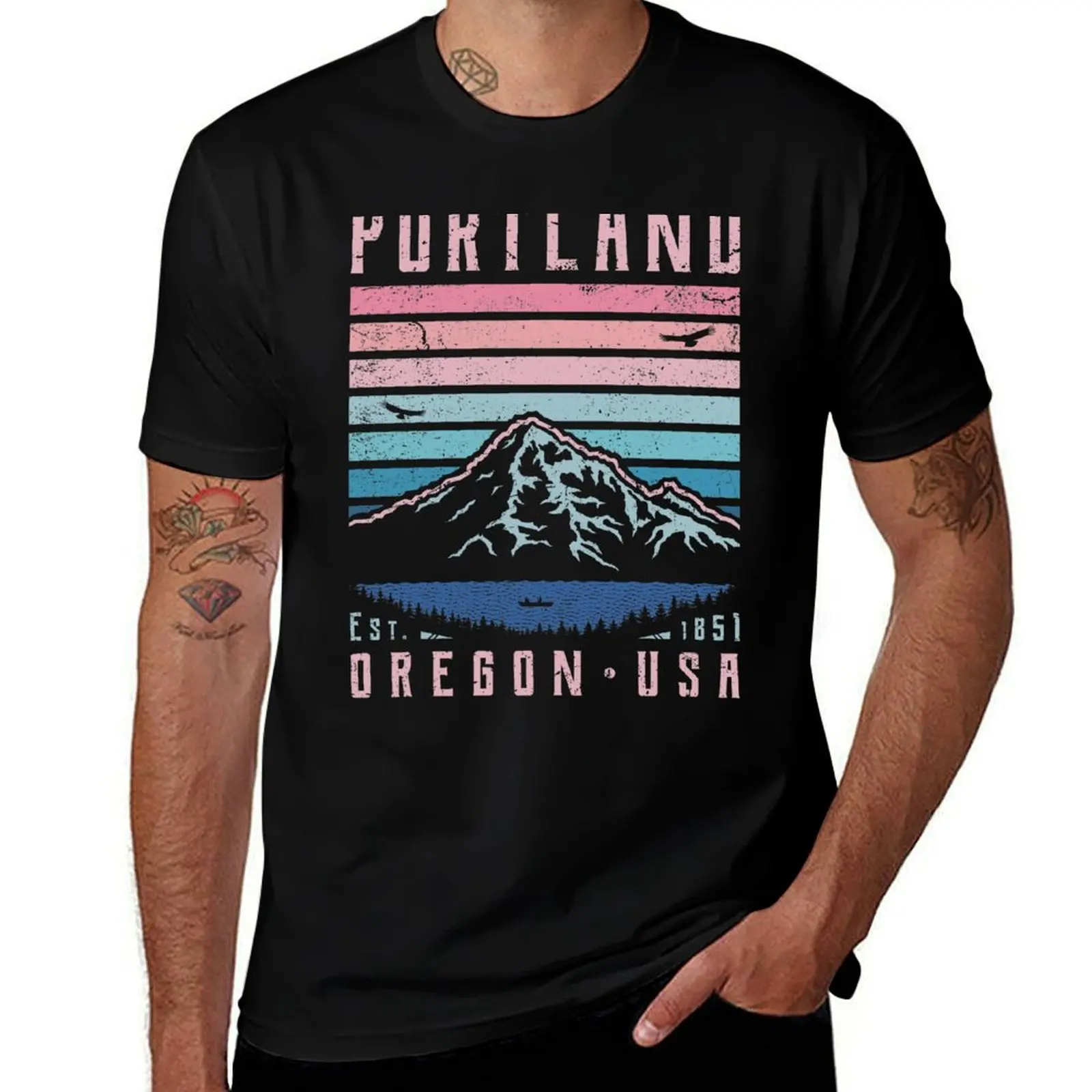 Portland Oregon Retro T-Shirt man t shirt designer T-Shirt