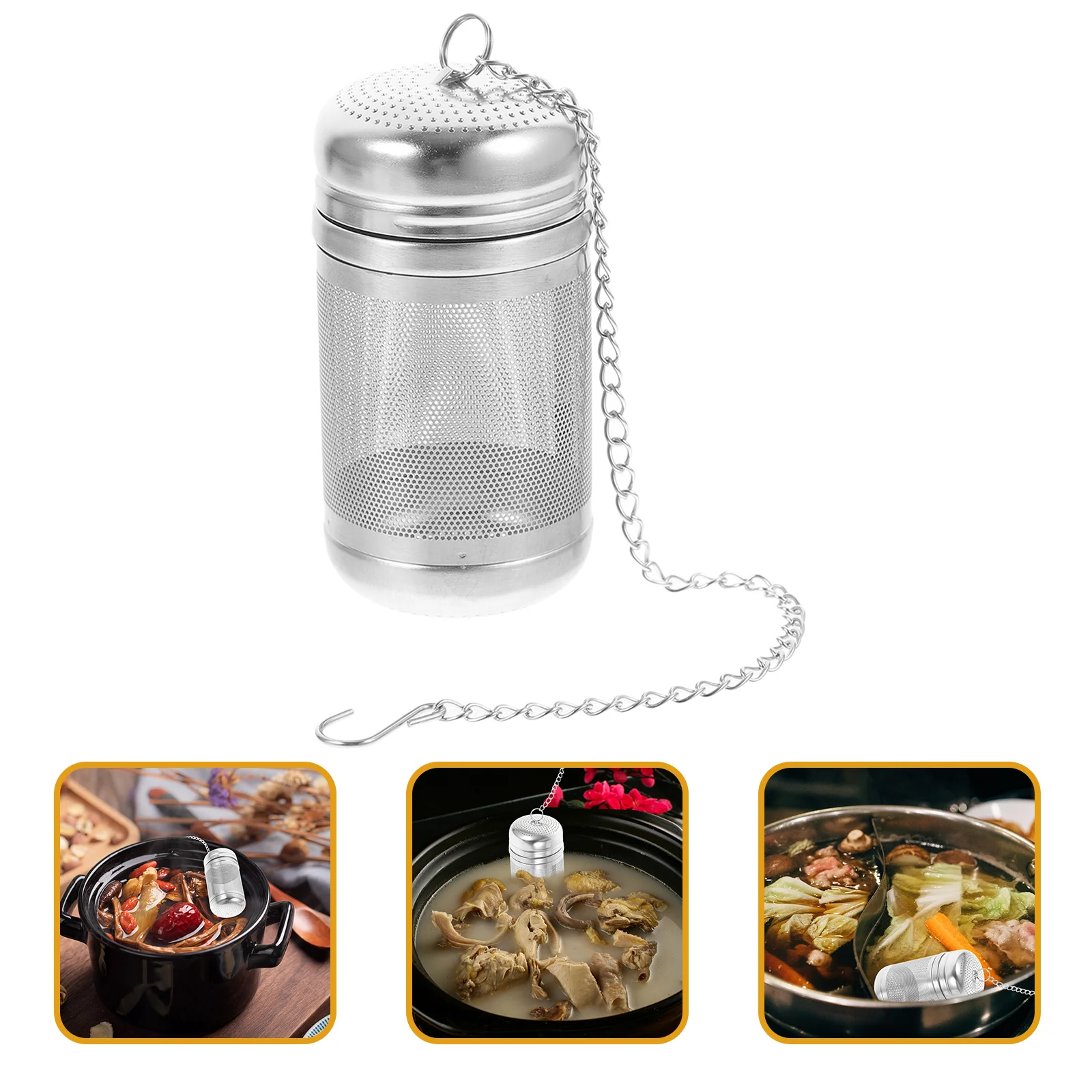 

1 Pcs Stainless Steel Stew Basket Mesh Soup Filter Strainer for Cooking Tea Mesh Tea Filter Cooking Utensils