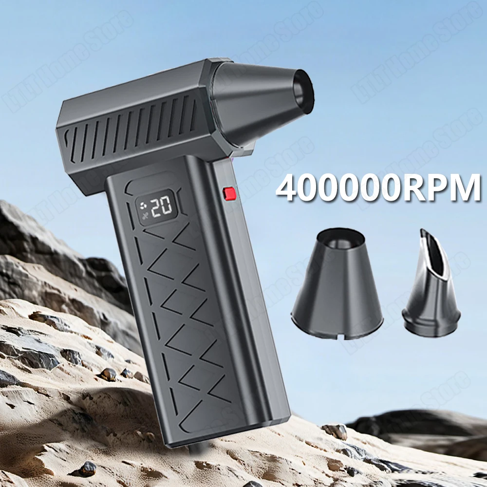 

Air blower gun electric air dust cleaner 6 speed adjustable 40000RPM car dry blower suitable for cars keyboards lenses
