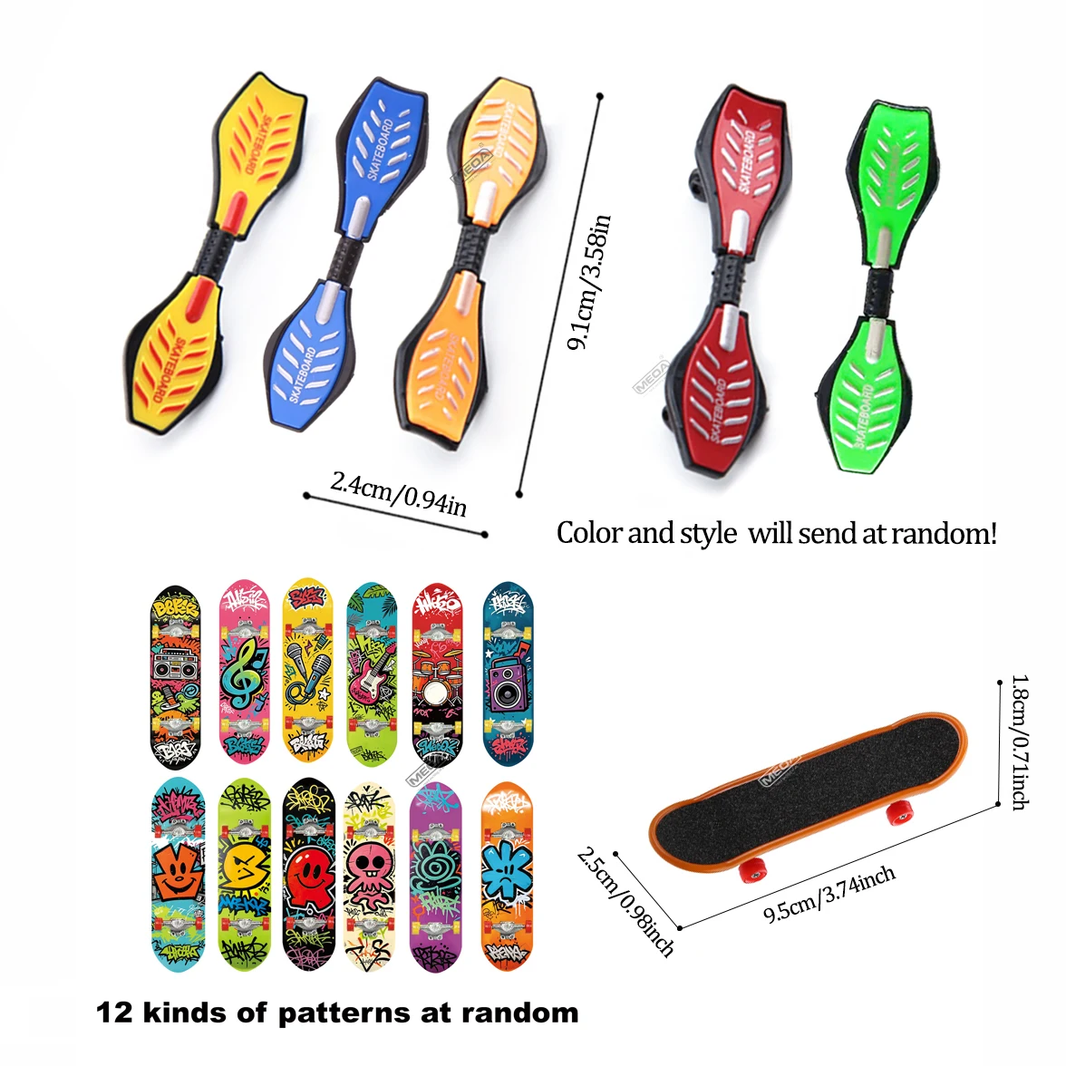 フィンガースケートボードパーク ランプセット DIY フィン - Kids Toys Scooter のレビューと価格