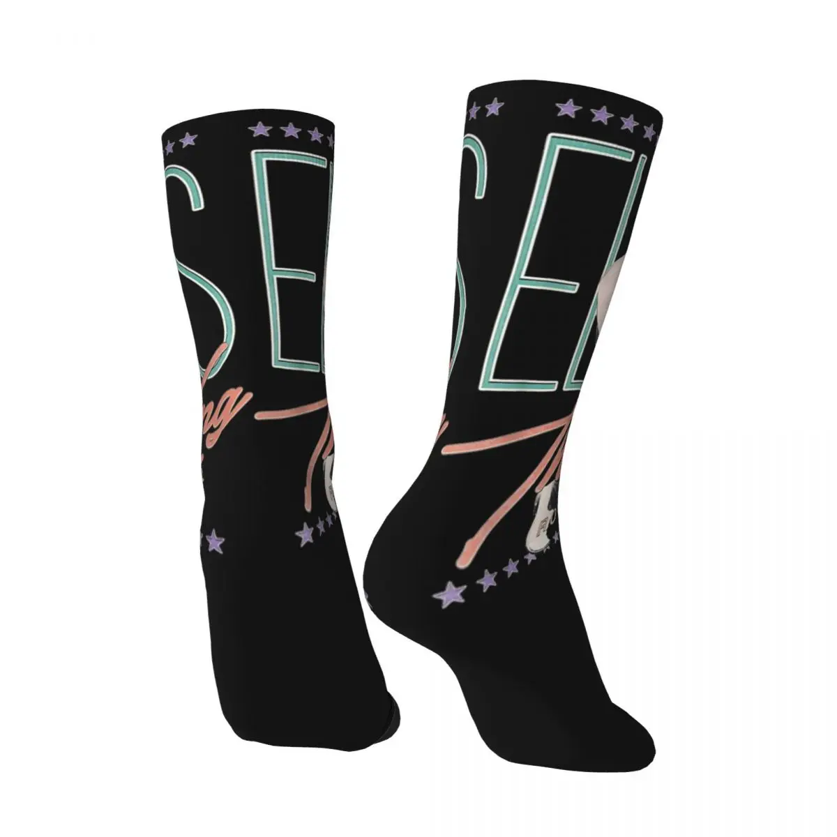 E-Elvis Socks The King Retro Stockings Spring Anti Sweat Men Socks Quality Design Skateboard Socks