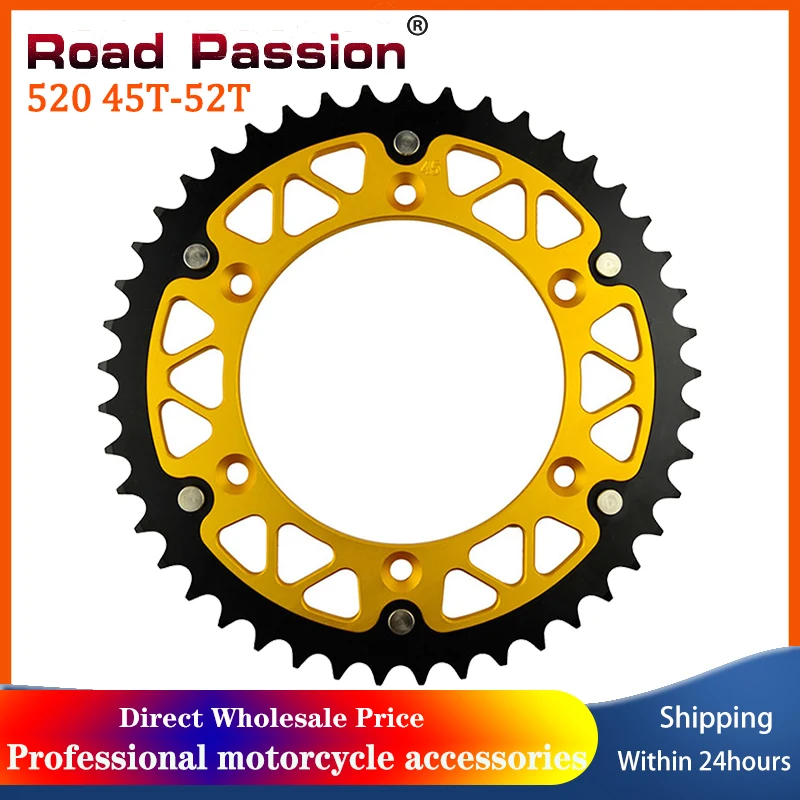 

Road Passion Motorcycle 45T~52T Rear Sprocket Chain Wheel For SUZUKI RM125Y RM125R RM-Z250 RMZ250 RMZ RM-Z RM 125 150 Y N P R S