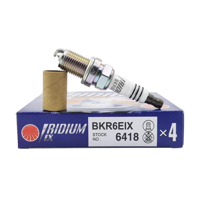 4/10pcs BKR6EIX 6418 Iridium Spark Plug Candles For Volvo Audi Porsche BMW Suzuki BKR6EIX-6418 High Quality Car Accessories